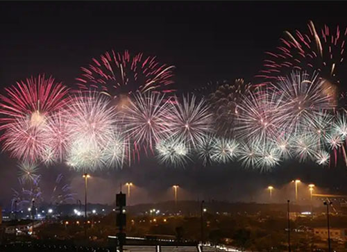 茫崖市焰火晚会